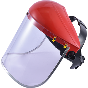 Protección para cabeza de construcción Industrial PP de alta calidad Escudo facial montado en la cabeza con visera de malla metálica negra - Product Image 4