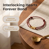 Bracelet personnalisé en acier inoxydable gravé au laser avec corde tressée entrelacée pour couples, cadeau commémoratif à personnaliser soi-même