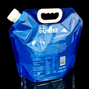 Customized Printing Large Capacity 5 Liters Stand Up Spout Pouch Food-grade Water <b>Bags</b> Durable Liquid Refill <b>Bags</b> - Product Image 2