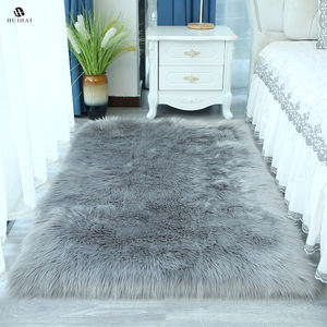 Tapis en <span class=keywords><strong>fausse</strong></span> <span class=keywords><strong>fourrure</strong></span> de mouton à la mode, nettoyage facile, pour salon - Product Image 5