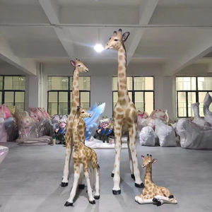Décoration d'anniversaire, ballon en fibre de verre, résine, girafe, lion, éléphant, ours polaire, figurine, <span class=keywords><strong>sculpture</strong></span> pour la décoration de fête de Noël - Product Image 5
