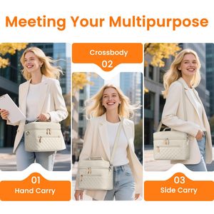 Dual Temperature Control Lunch Bag Multi-Compartment <b>Storage</b> for Office Picnics <b>Camping</b> and Daily Use - Product Image 6