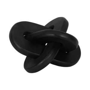 Scultura Decorativa per la Casa, Arte Astratta Nera a Nodo per Soggiorno, Ufficio, Esposizione su Libreria - Product Image 3