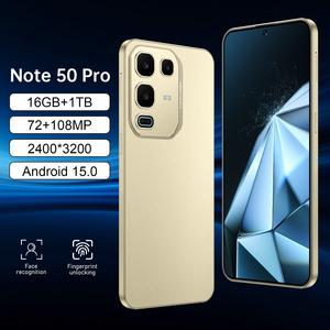 Nota di alta qualità 50 Pro 5G Smartphone Display a LED 108MP AI fotocamera Deca Core Android versione globale MTK processore 2K spagnolo HD - Product Image 2