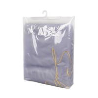 Sac d'emballage transparent en PVC pour textile de maison, lot de quatre pièces, avec crochet en plastique pour draps, modèle M03, fourni par l'usine