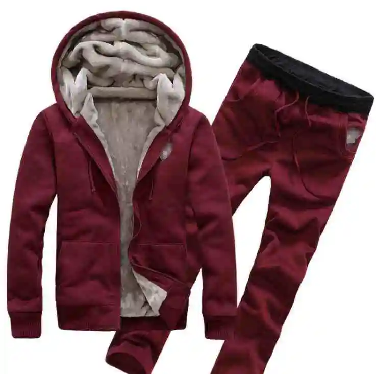 Wholesale Winter Hot Shirt Jacket T-Shirt Jacket Men's Hooded Cardigan Long-Sleeve Slim Jacket Set