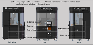 YHY 24 mesin penjual kafe robotik bekas peralatan membuat kopi digunakan dalam pameran - Product Image 4