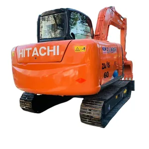 EPA/CE ikinci el küçük makine kullanılan mini ekskavatör Hitachi zx60 paletli 6 ekskavatör satılık büyük durumda