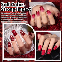 BOZLIN Série Rouge – Kit de vernis à ongles gel UV haute pigmentation, sans HEMA, TPO, TMPTA – Collection de vernis gel couleur en gros, OEM