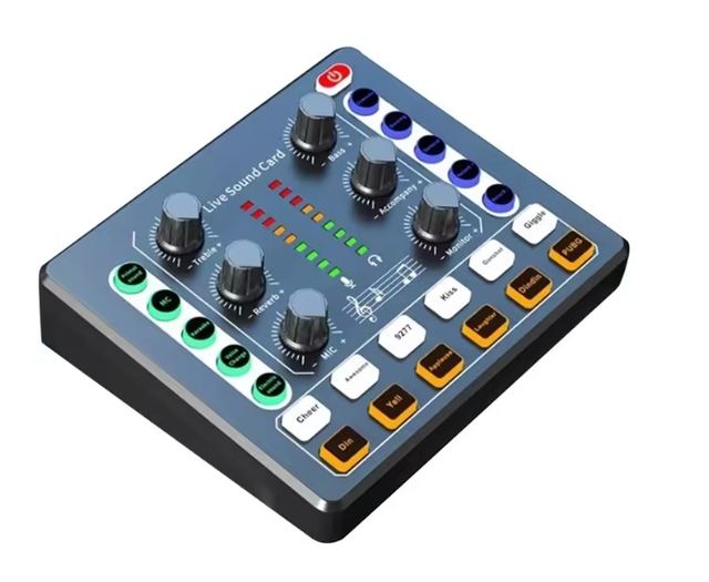 M8 Audio Interface Podcast Equipment Caster-All In One - Portable Podcast Production Studio With Premium Mic Preamp Sound Card