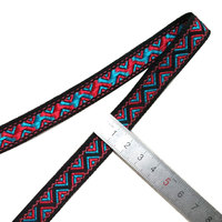 Ruban Jacquard Ethnique Style Folk 100% Polyester Écologique 1,3 cm Accessoires Vestimentaires Sans Élastique Ruban Unique pour Vêtements