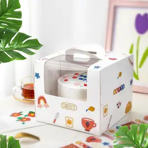 Günstige benutzer definierte Cupcake Griff Box Kuchen boxen Großhandel