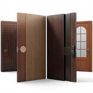 American Solid <b>Wood</b> Luxury Anti-Theft Revolving Entrance Door for Apartment Use - Product Image 1