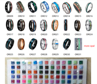Bague intelligente en carbure de tungstène à changement de couleur et détection de température corporelle, pour homme, alliance de mariage