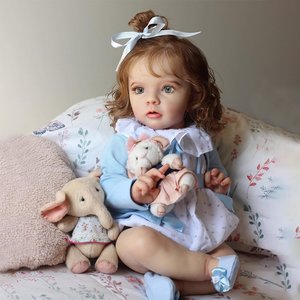 Poupées <span class=keywords><strong>Reborn</strong></span> pour bébé fille de 60 cm de l'usine Lifereborn, corps souple en silicone vinyle, poupées <span class=keywords><strong>Reborn</strong></span> pour cadeaux - Product Image 2