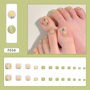 <span class=keywords><strong>Uñas</strong></span> <span class=keywords><strong>de</strong></span> pie <span class=keywords><strong>de</strong></span> tulipán verde extraíble <span class=keywords><strong>de</strong></span> cubierta completa redonda, producto al por mayor, prensa <span class=keywords><strong>de</strong></span> <span class=keywords><strong>uñas</strong></span> postizas en las <span class=keywords><strong>uñas</strong></span> <span class=keywords><strong>de</strong></span> los dedos <span class=keywords><strong>de</strong></span> los pies - Product Image 2