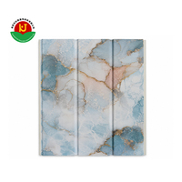Panneau de plafond en stratifié plastique, panneau mural en PVC blanc marbré