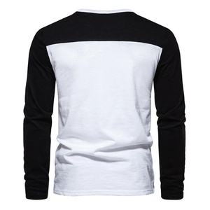 New Styles Slim Fit <b>Long</b>-Sleeved Base Shirt Four-Button O-Neck Solid Color Raglan <b>Sleeve</b> Breathable Quick Dry Customized - Product Image 2