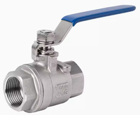 Vanne à boisseau sphérique manuelle à bride en acier inoxydable 304, port de 2 pouces, pour applications générales, vente directe usine, OEM