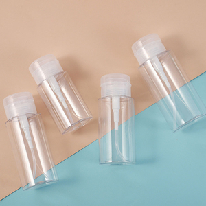 Clear Eco-Friendly PP Push <b>Pump</b> <b>Dispenser</b> Empty Refillerable Plastic <b>Bottle</b> Makeup Remover Travel Cosmetics Jars Packaging Nail - Product Image 4