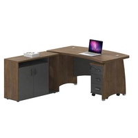 Table de bureau de direction en bois en forme de L, réglable en hauteur, moderne, prix d'usine Chine, vente chaude