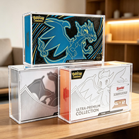 Boîte de protection en acrylique transparente avec aimant puissant pour collection TCG Elite Trainer Box (ETB) – Étui en acrylique avec couvercle magnétique