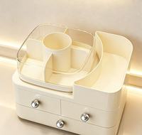 Organisateur de maquillage de comptoir avec tiroirs, boîte de rangement cosmétique, organisateur de soins de la peau pour coiffeuse, haute qualité, nouvelle arrivée, vente en gros d'usine