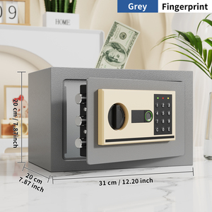 Cassaforte da Parete Intelligente in Acciaio per Casa e Ufficio, Mini Cassaforte Antifurto con Password e Impronta Digitale - Product Image 4