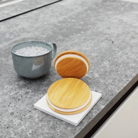 Couvercles de bocaux Mason en bambou personnalisés Couvercles de bocaux réutilisables en bambou pour bocaux Mason pour la maison Cuisine Couvercle de tasse en bambou
