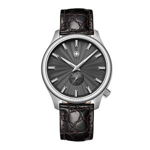 Onweerstaanbare charme guilloche wijzerplaten saffierglas lederen band titanium horlogekast luxe heren automatisch uurwerk OEM ODM - Product Image 4