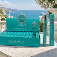 Desain Modern Hijau Teal untuk Parfum Pria, Spray Mini Tube Display Stand, Cocok untuk Pantai, Kapal Pesiar, Piknik, Tahan Lama
