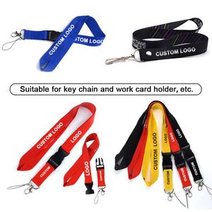 Custom Logo <b>Polyester</b> ID Card Cover <b>Lanyard</b> Wholesale Neck <b>Lanyard</b> Strap - Product Image 2
