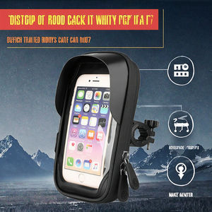 Support de téléphone portable pour vélo compatible, rotation à 360 degrés, anti-buée, étanche, matériau ABS flexible - Product Image 3