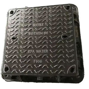 D400 Tapa de alcantarilla BS EN124 Uso en carretera de hierro dúctil estándar Negro Marca SG Proveedores principales - Product Image 1
