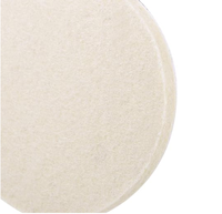 Tampon de polissage en feutre de laine de 5 pouces, tampon de polissage pour roues, crochet et boucle de flocage pour ponceuse orbitale aléatoire