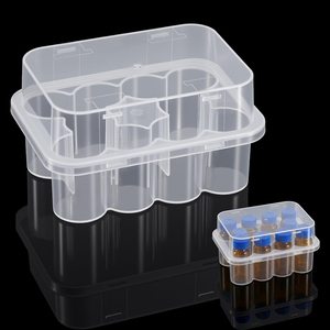Caja de Almacenamiento de Plástico Transparente para Viales de 2x3ml, para Estuches de Almacenamiento de 3ml, Venta al Por Mayor - Product Image 1