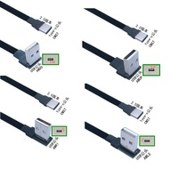 Flex Thin Flat Custom 90 Grad rechts links oben unten Winkel Micro USB B C Verlängerung FPC-Flach band kabel