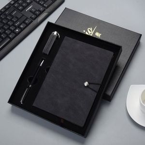 Custom Logo Office Supplies Gift Stationery Business Promotion Sets With USB Drive Pen Leather Notebook A5 <b>Journal</b> Gift Set - Product Image 1