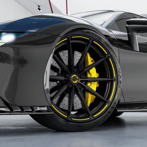 Llanta negra cóncava de rueda de aleación forjada deportiva de lujo personalizada GPW para <span class=keywords><strong>Porsche</strong></span> Lamborghini Ferrari - Product Image 2