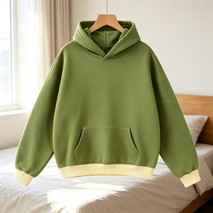 Sweat à capuche homme oversize en molleton 100 % polyester de haute qualité 2026, avec strass VVS, idéal pour l'hiver - Modèle 555 - Product Image 2