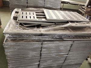 生産ライン上の床排水装置食品加工用工業生産機 - Product Image 6