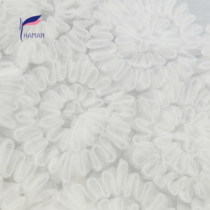ผ้าโพลีเอสเตอร์100% ผ้าถักลายกล้ามเนื้อผ้าโปร่งแนวนามธรรมผ้าโพลีเอสเตอร์ปักลวดลายทันสมัยชุดสูทผ้าม่านกระเป๋า - Product Image 1