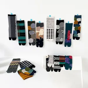 Calcetines de estilo nórdico para mujer, medias de arte con patrón abstracto, a la moda, minimalistas, ropa Y2K