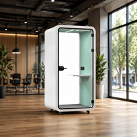 Cabine téléphonique insonorisée pour bureau, pod de confidentialité avec isolation acoustique de 30-35 dB pour appels vidéo privés, poste de travail moderne