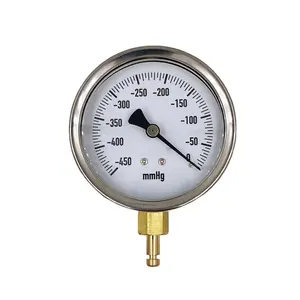 BECO -0.6bar -450 mmHg vacuum gauge Dial Pressure Meter Manometer Backing type vacuum gauge