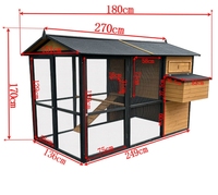 Cage pour animaux d'extérieur de qualité supérieure-Maison pour animaux de compagnie sûre et spacieuse pour lapins, chats et petits animaux