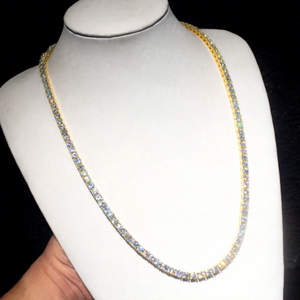 Testeur de diamant Collier de chaîne de tennis glacé Pass Silver 2mm-6.5mm VVS Moissanite 3mm-5mm Tailles disponibles - Product Image 2