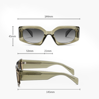Vente en gros de lunettes de soleil polarisées de haute qualité avec logo personnalisé, lunettes de soleil unisexes rétro roses Y2K en acétate TR90 UV400 pour femmes