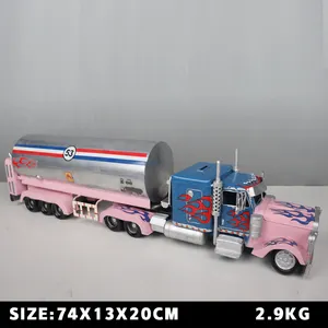 Groothandel Metalen Ambachten Klassieke Film Simulatie Truck Modellen Ijzer Handgemaakte Transportvoertuigen Model Ornamenten Auto Model Kind Speelgoed