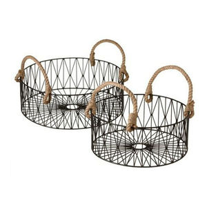 Cestas de Frutas de Hierro de Alta Calidad, Cesta de Almacenamiento de Ropa de Hierro Forjado de Alta Calidad - Product Image 4